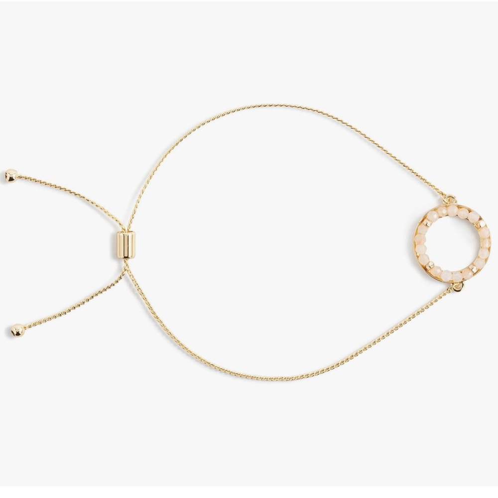 ✅DEMDACO CIRCLE OF LIFE BRACELET GOLD/CREAM ADJUSTABLE STYLE